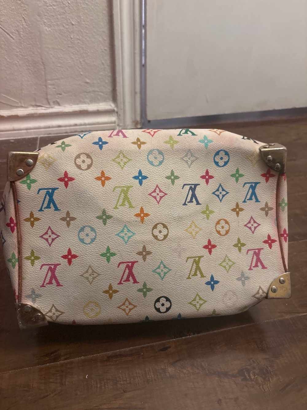 Louis Vuitton Monogram Multicolor Speedy 30 (White/Blanc version) - Picture 4 of 5